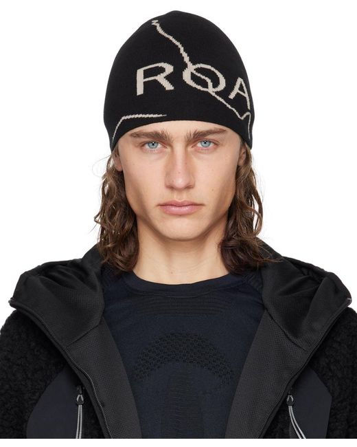 Bonnet noir à logo Roa pour homme en coloris Black