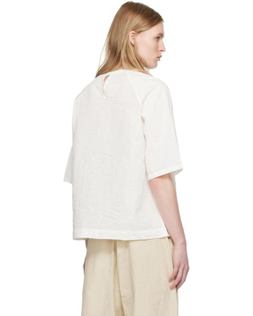 T-shirt watt blanc Casey Casey en coloris White