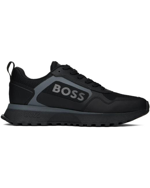 Boss Black Mixed Material Sneakers for men