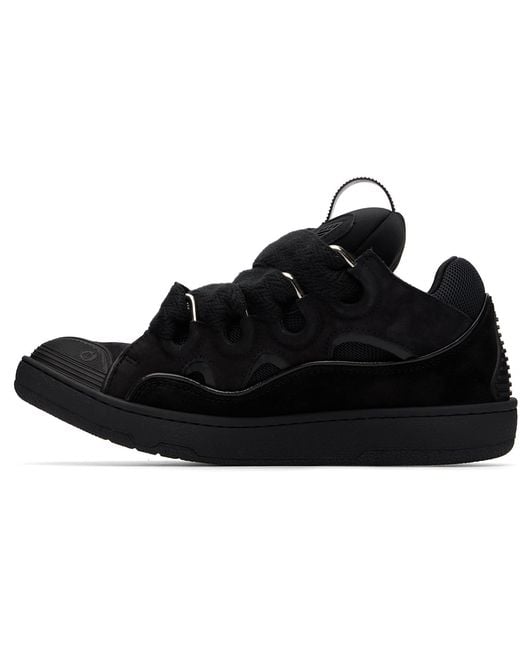 Lanvin Black Curb Sneakers