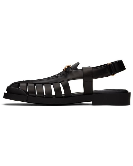 Versace Black Medusa '95 Sandals for men