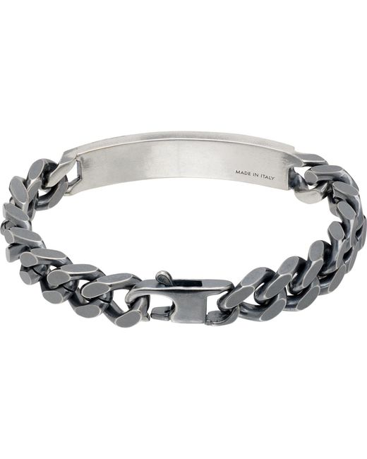 MM6 by Maison Margiela Black Classic Chain Bracelet for men
