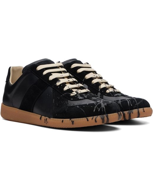 Maison Margiela Black Replica Sneakers for men