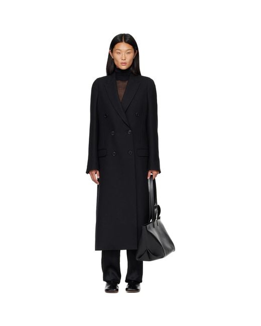 Maison Margiela Black Double Breasted Coat
