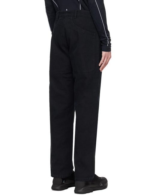Roa Black Four-pocket Trousers for men