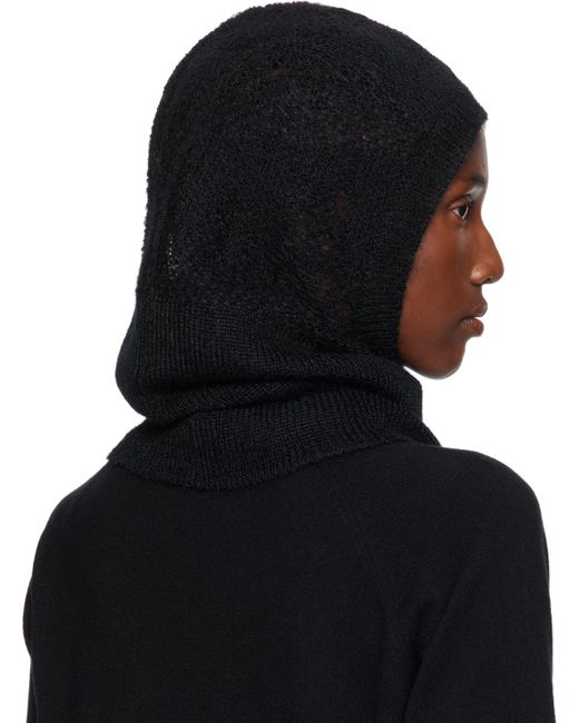 Ann Demeulemeester Black Vali Balaclava