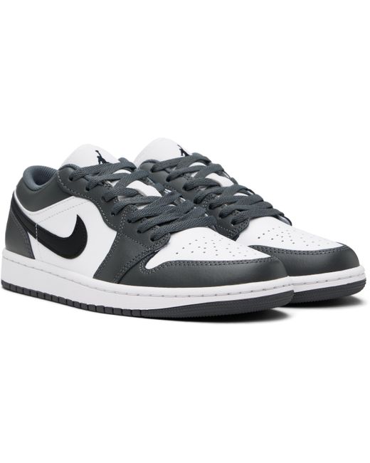 Nike ジュニア｜ホワイト＆グレー Air Jordan 1 Low スニーカー Black