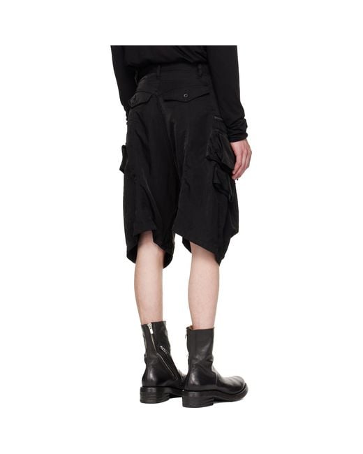 Julius Black Tactical Kite Shorts for men