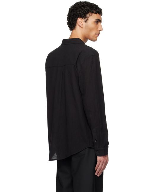 メンズ Séfr ブラック Leo シャツ Black