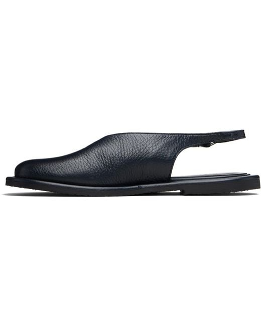 Studio Nicholson Black Paley Leather Loafers