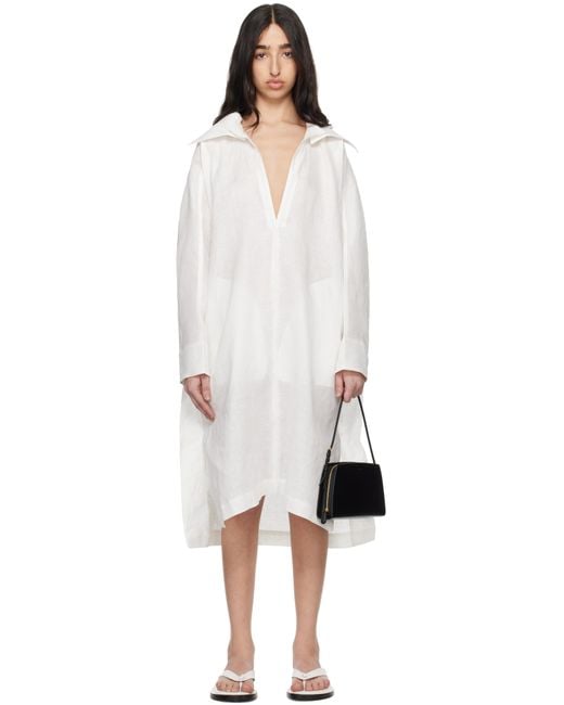 スカート ISSEY MIYAKE 'Hempen' dress Issey Miyake Hempen Midi Dress in Black | Lyst