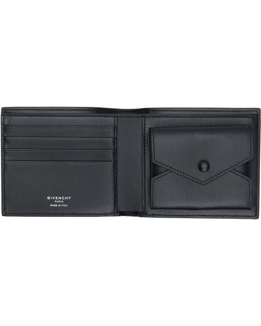 Givenchy Black Coin Billfold Wallet for men