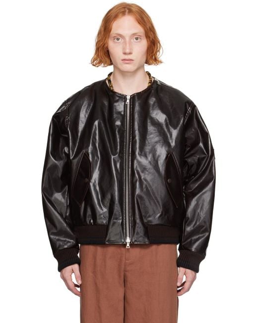 ジャケット・アウター Dries Van Noten Zipped Bomber Jacket Dries Van Noten Zip Bomber Jacket in Black for Men | Lyst