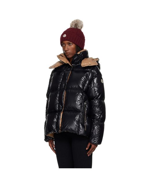 Moncler Black Parana Hooded Short Down Jacket