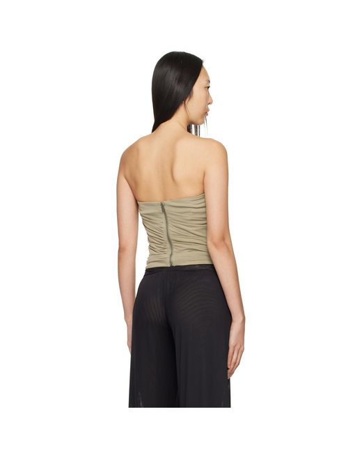 Miaou Black Khaki Alisha Corset