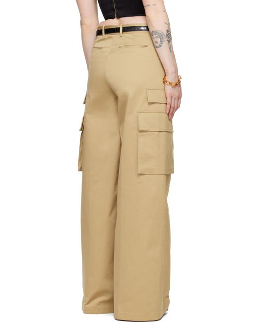 Versace Natural Beige Informal Trousers