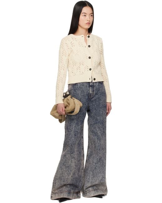 Cardigan Panaria Blanc Cassé Weekend by Maxmara en coloris Multicolor