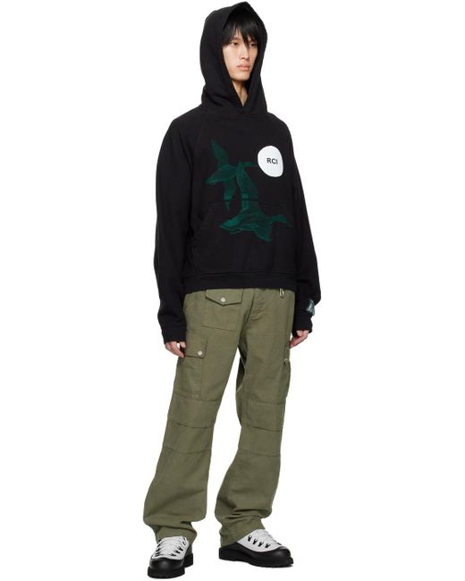 Reese Cooper Green Garment-dyed Cargo Pants for men