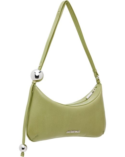 Jacquemus Green La Croisière 'The Large Bisou Perle' Bag