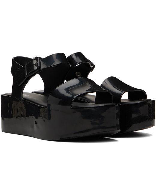 Melissa Black Mar Platform Sandals