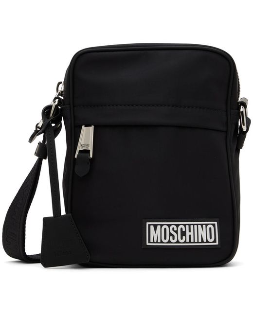 Moschino Black Canvas Bag for men