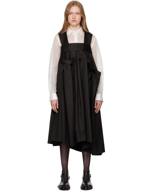 Comme des Garçons コットン レーヨン ドット ミディアムワンピース Black