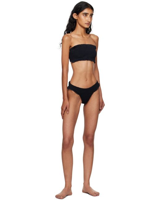 Hunza G Women's Black Tracey Frill Bikini