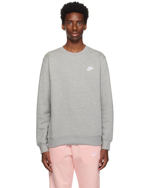 Nike Multicolor Gray Sportswear Club Sweatshirt for men