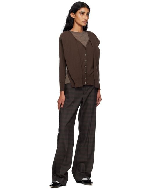 OPEN YY Black Sleeve Layered Cardigan