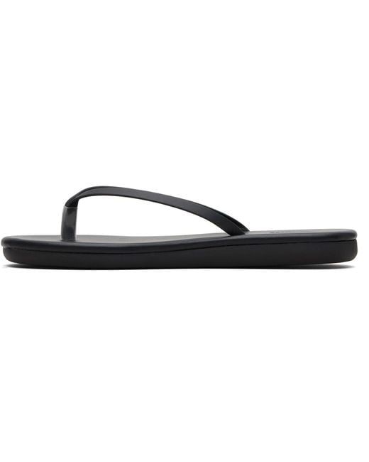 Ancient Greek Sandals Black Saionara Flip-Flops