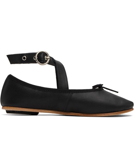 Repetto Black Sophia Belt Ballerina Flats