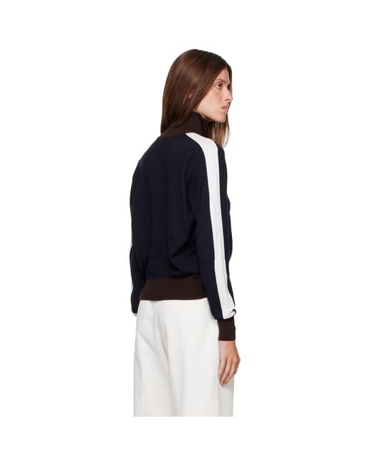 Cordera Blue Extrafine Merino Wool Sporty Cardigan