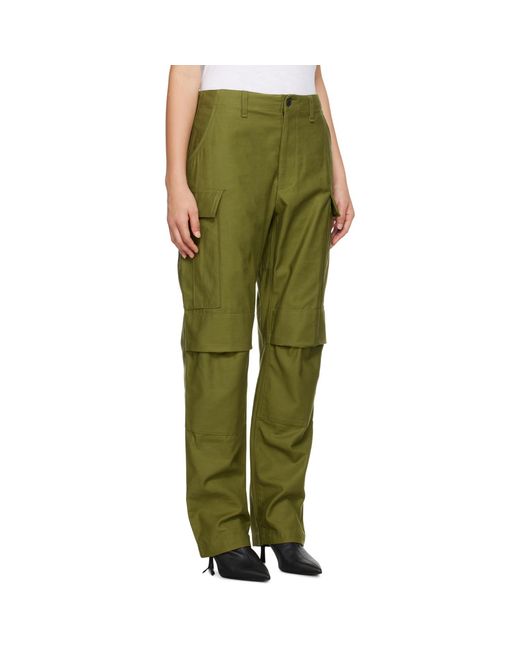 Rag & Bone Green Valli Cargo Trousers
