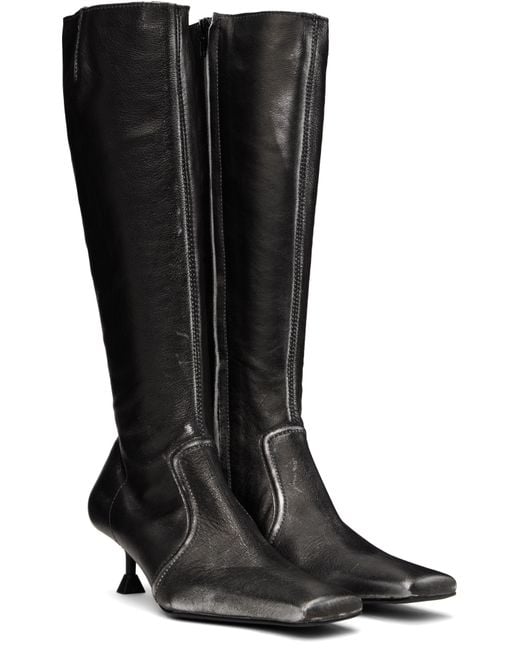 Miista Black Vikki Tall Boots