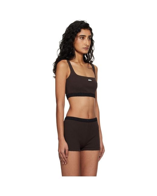 Entire studios Black Lounge Bra