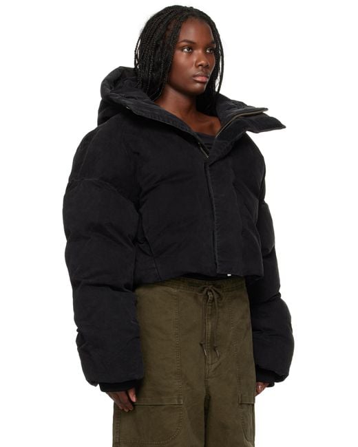 Entire studios Black Mml Hooded Puffer Down Jacket