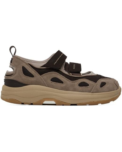 Suicoke Black Brown & Beige Akk-ab Sneakers for men