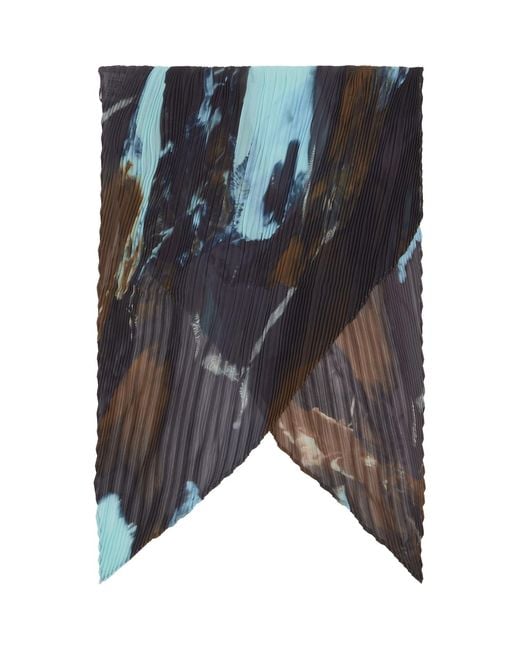 Homme Plissé Issey Miyake Agate Scarf in Black for Men | Lyst