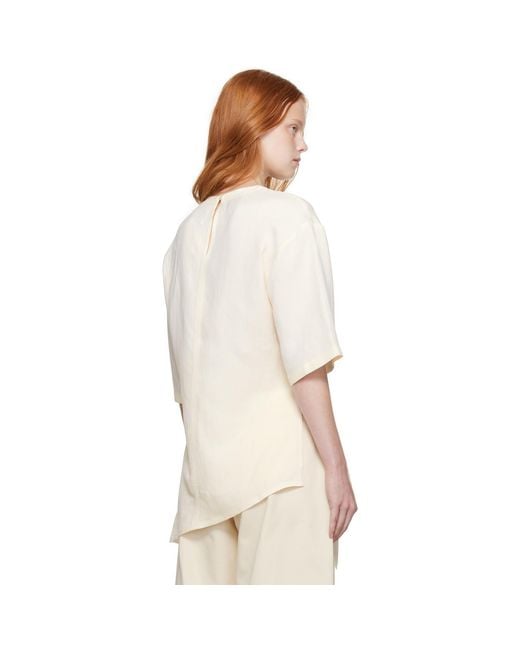 Studio Nicholson Natural Off- Vichy Top