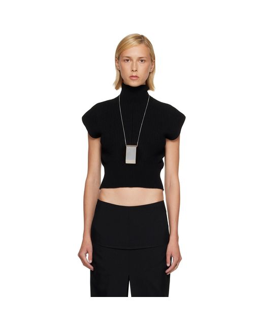 Rick Owens Black Tower Sl Turtleneck