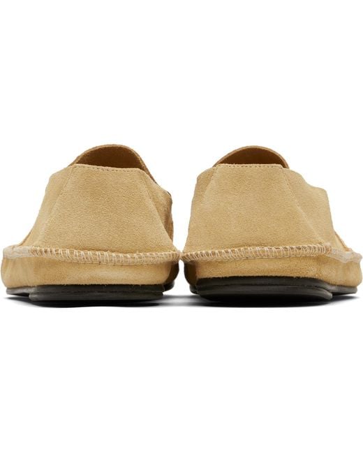 The Row Black Tyler Loafers