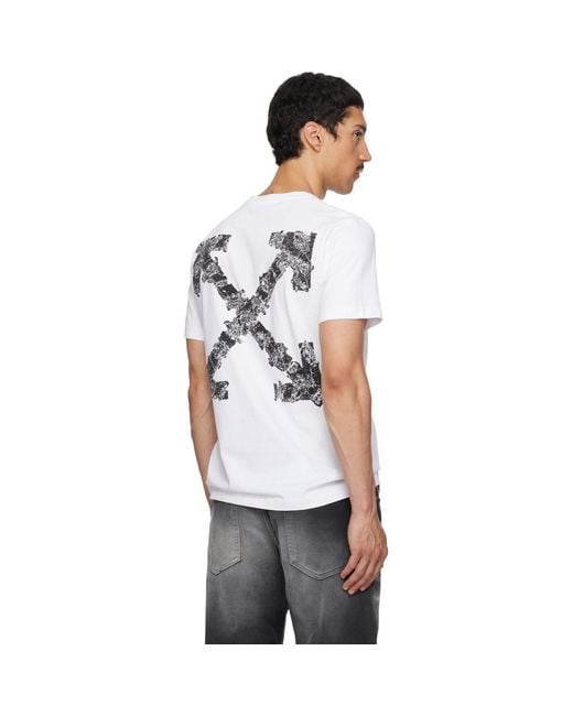 Off-White c/o Virgil Abloh White Heraldic Arrow Slim T-Shirt for men