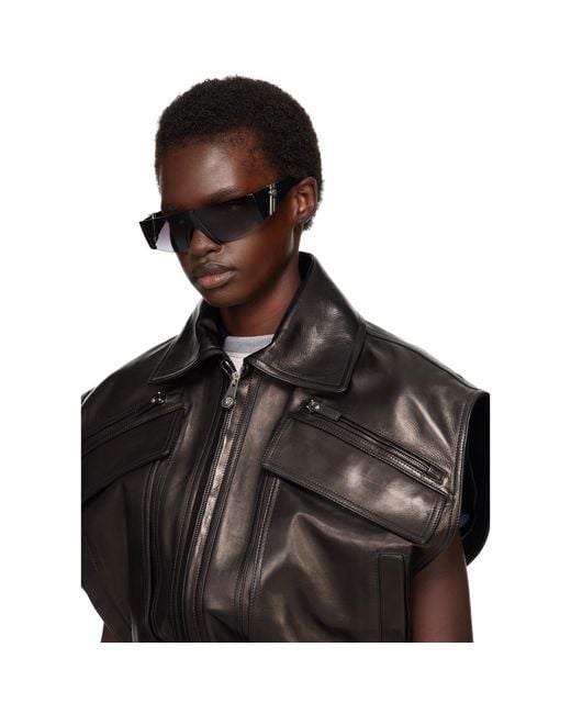 Versace Gray Edge Mask Sunglasses