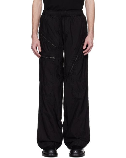 Julius Black Flight Buggy Cargo Pants for men