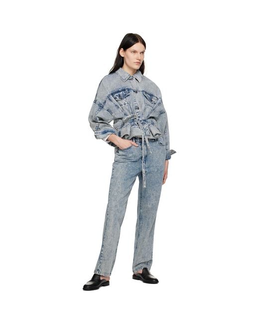 3.1 Phillip Lim Blue Overdyed Jeans