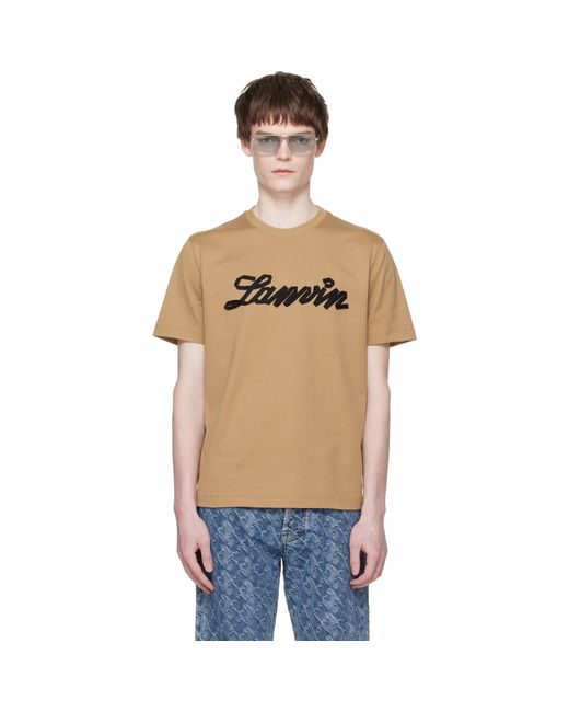 Lanvin Blue Tan Ribbon' T-Shirt for men