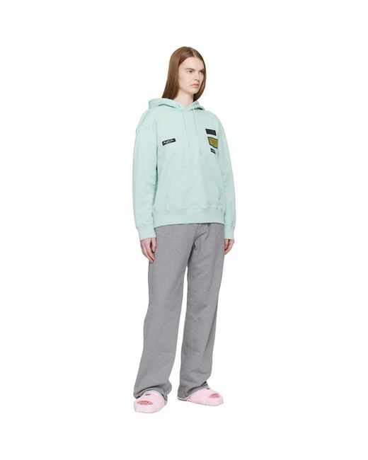 MM6 by Maison Margiela Gray Cotton Hoodie