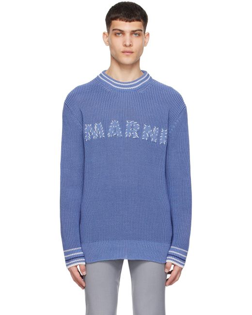 Marni Blue Patches Sweater for men