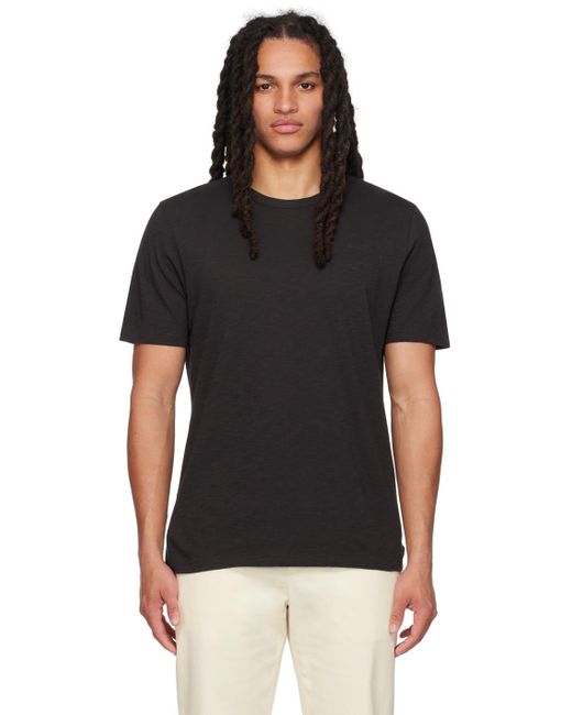 Theory Black Essential T-shirt for men