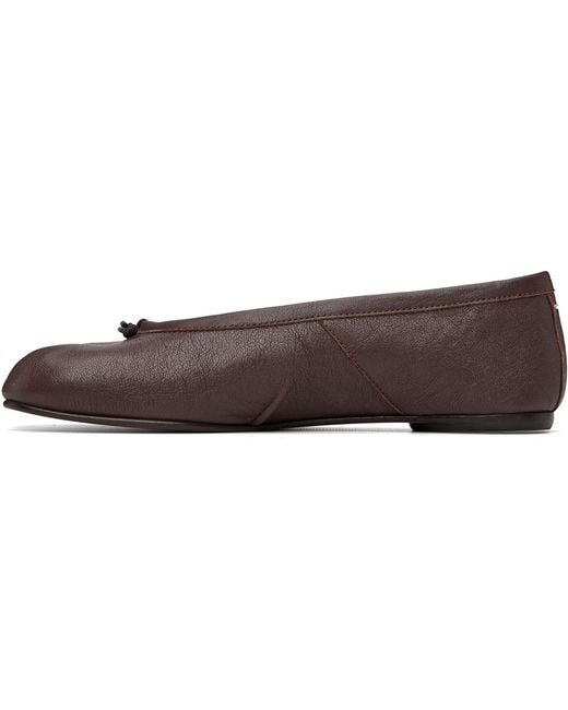 Maison Margiela Brown Tabi Ballerina Flats